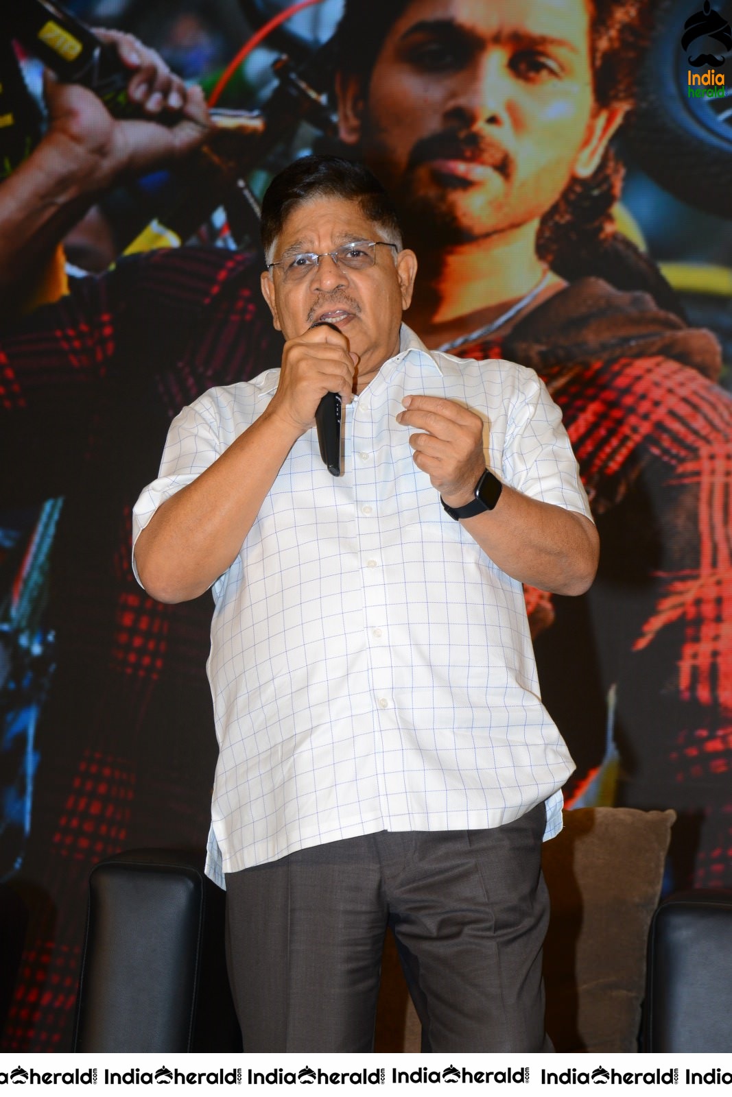 Producer Allu Aravind Latest Stills from AV Success meet Set 1