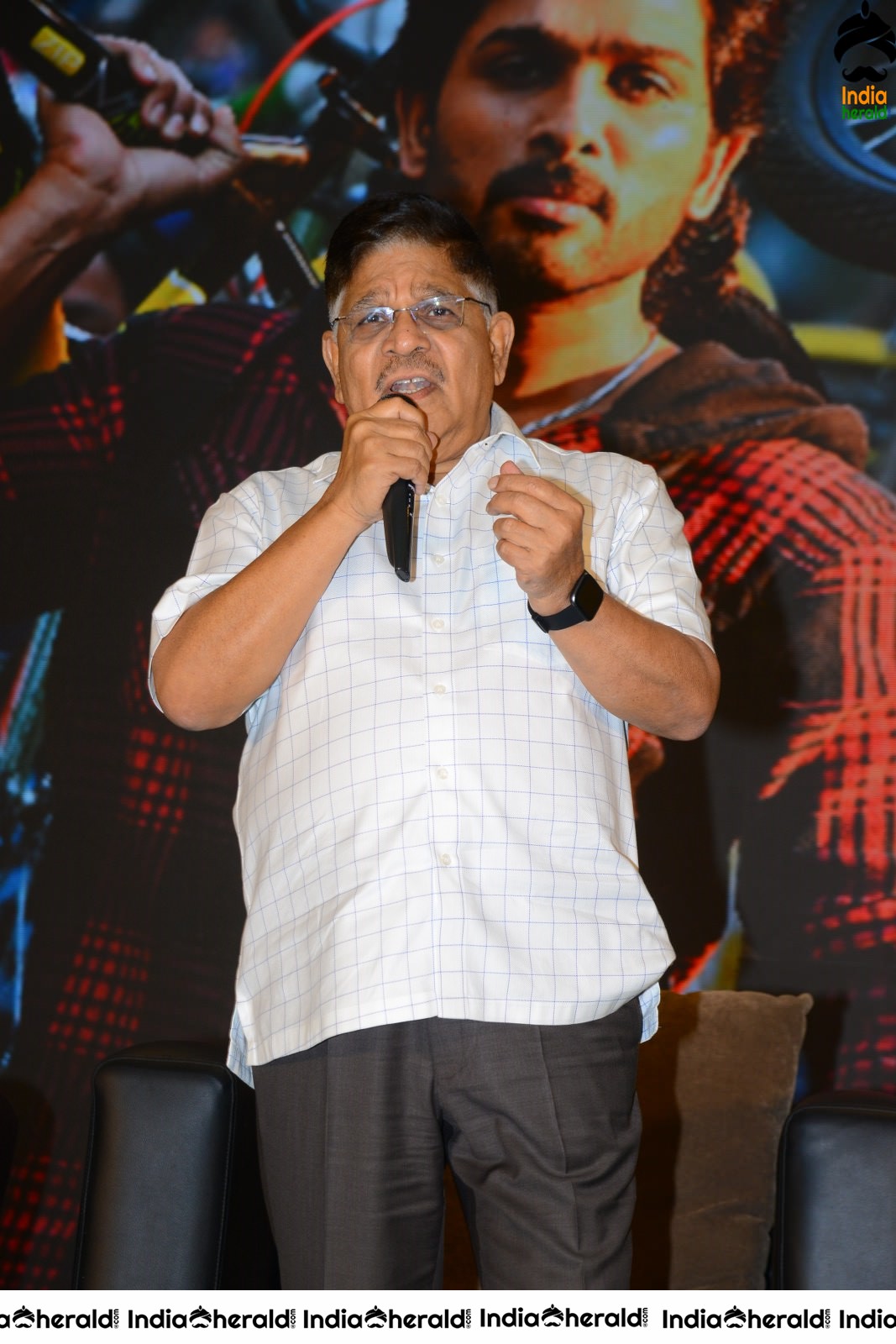 Producer Allu Aravind Latest Stills from AV Success meet Set 1