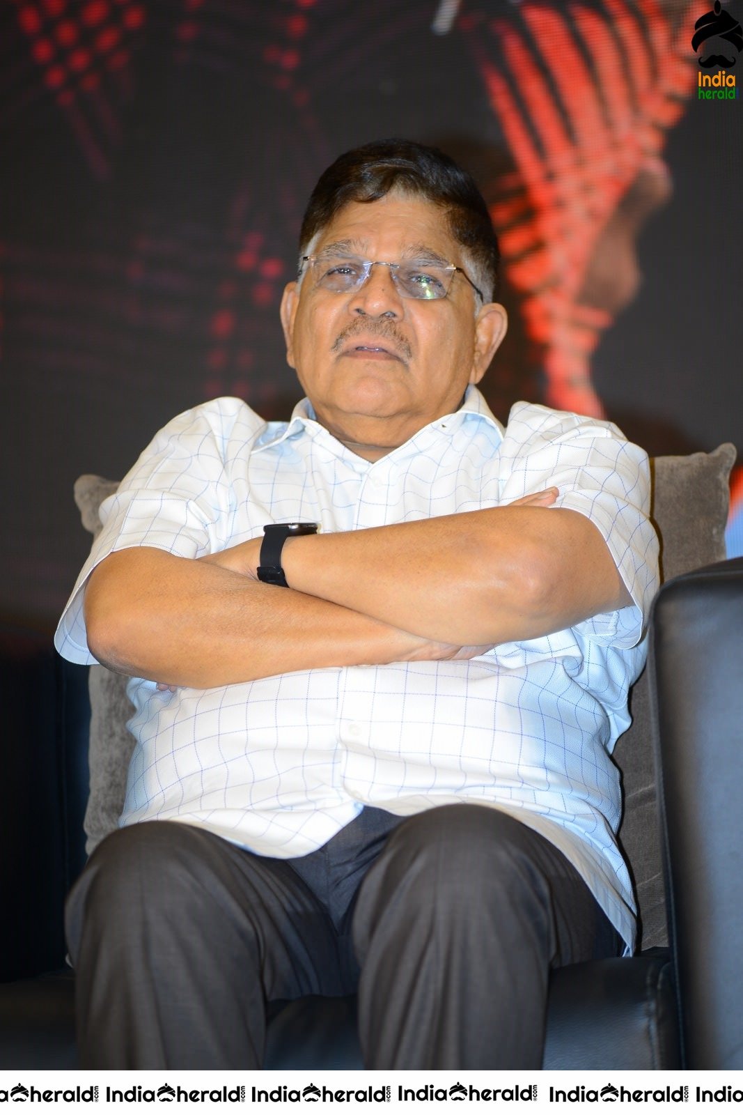 Producer Allu Aravind Latest Stills from AV Success meet Set 2