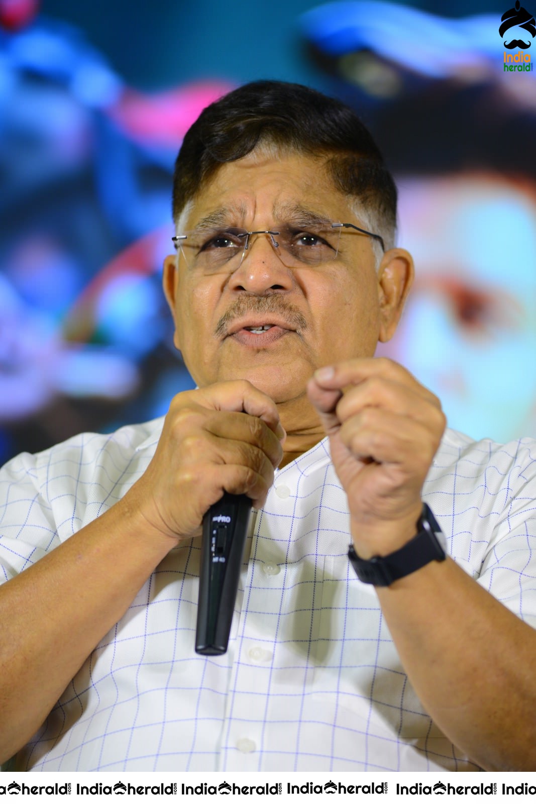 Producer Allu Aravind Latest Stills from AV Success meet Set 2