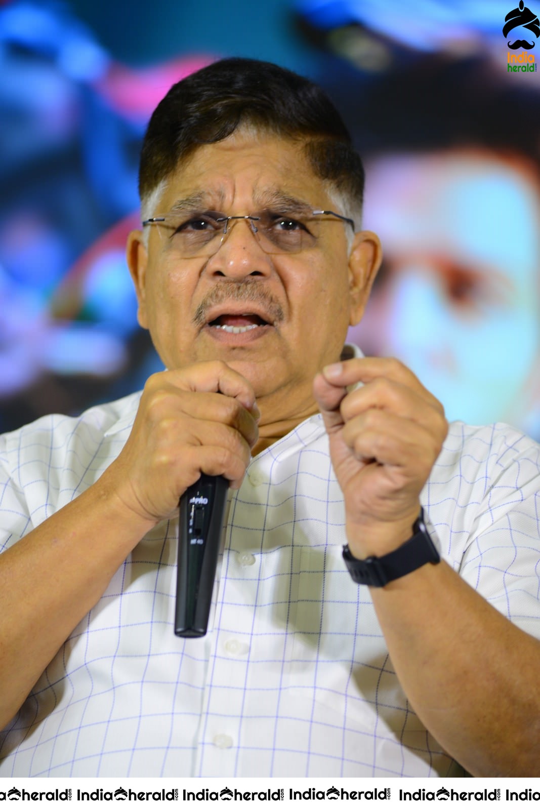 Producer Allu Aravind Latest Stills from AV Success meet Set 2