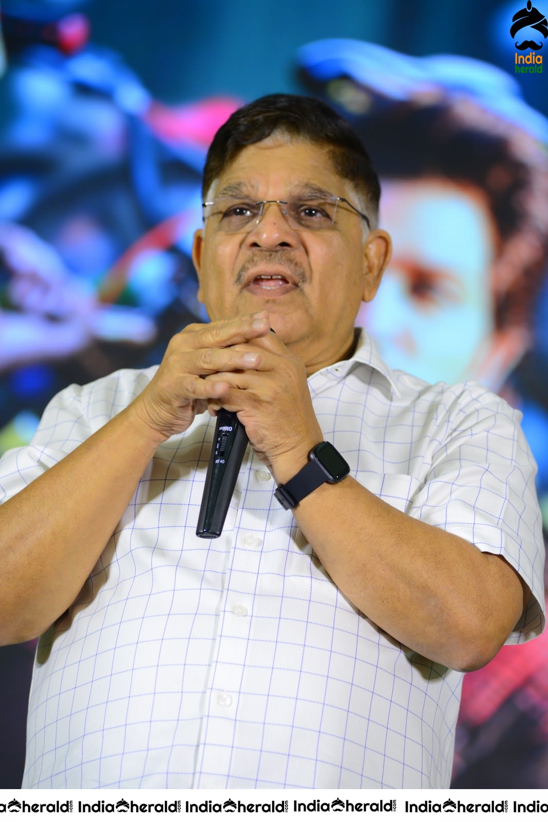 Producer Allu Aravind Latest Stills from AV Success meet Set 2