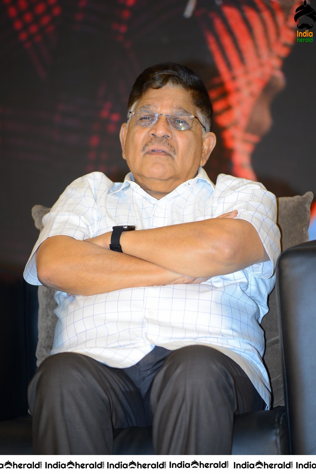 Producer Allu Aravind Latest Stills from AV Success meet Set 2