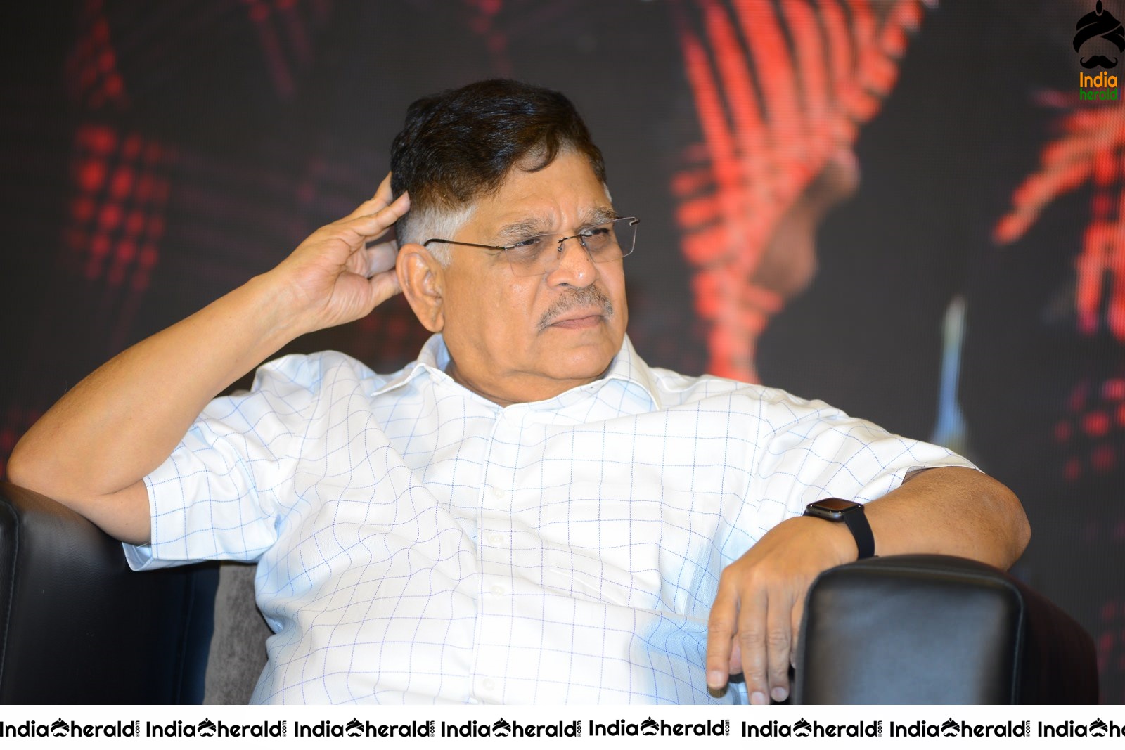 Producer Allu Aravind Latest Stills from AV Success meet Set 2