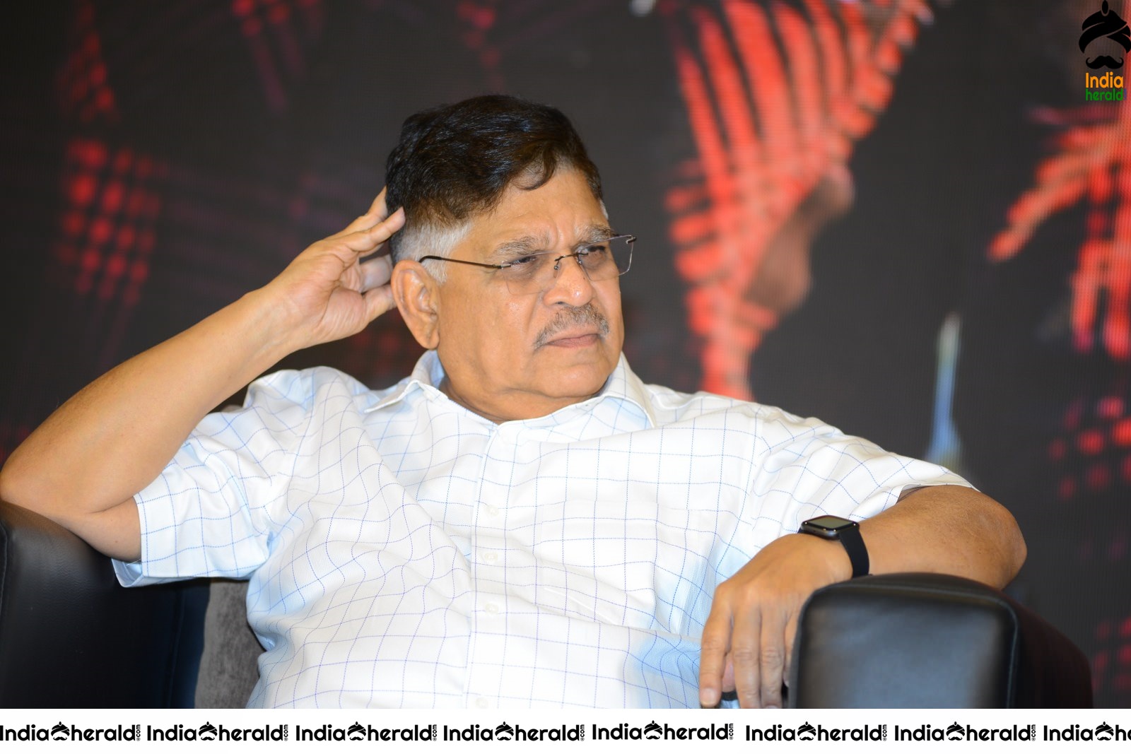 Producer Allu Aravind Latest Stills from AV Success meet Set 2