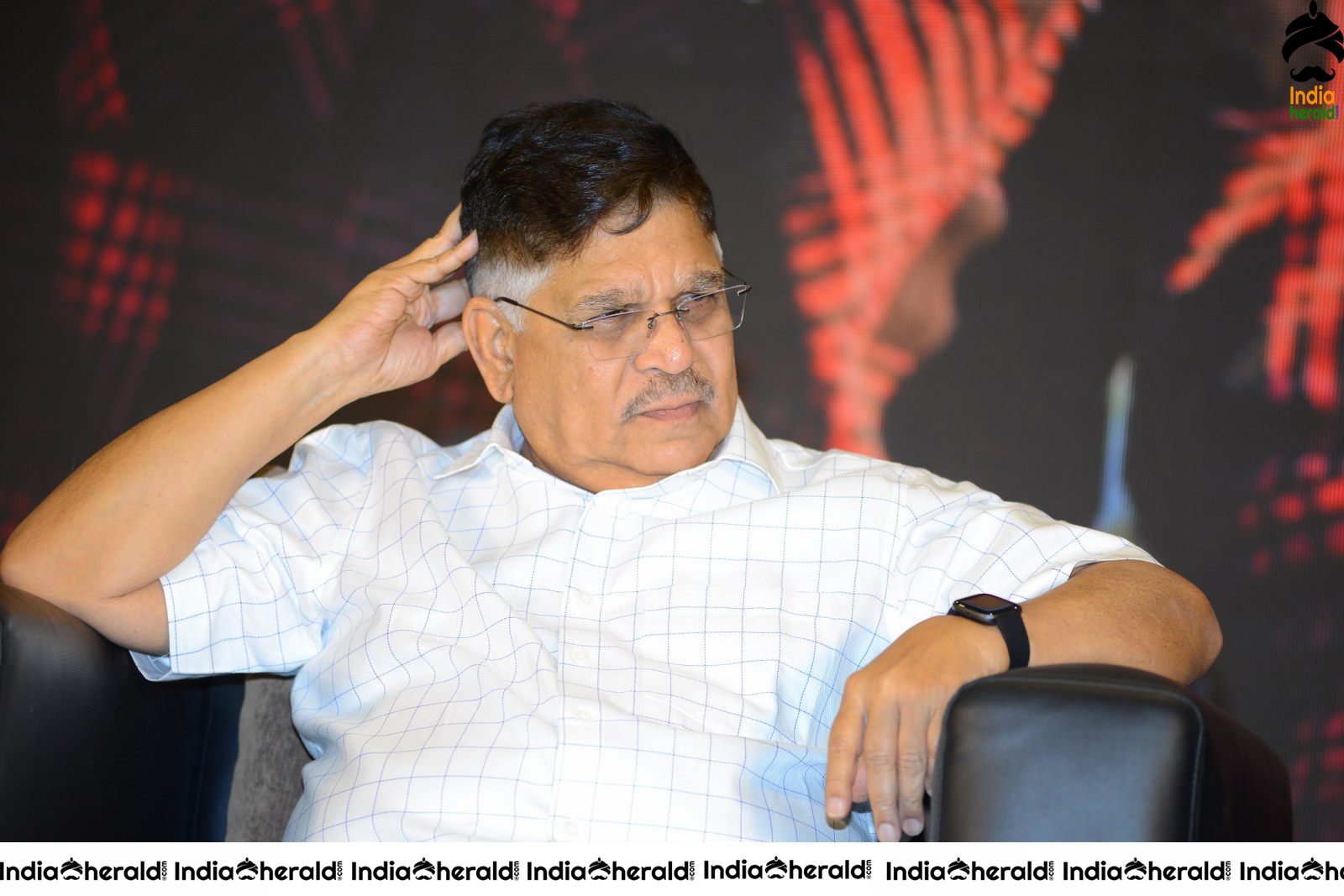 Producer Allu Aravind Latest Stills from AV Success meet Set 2