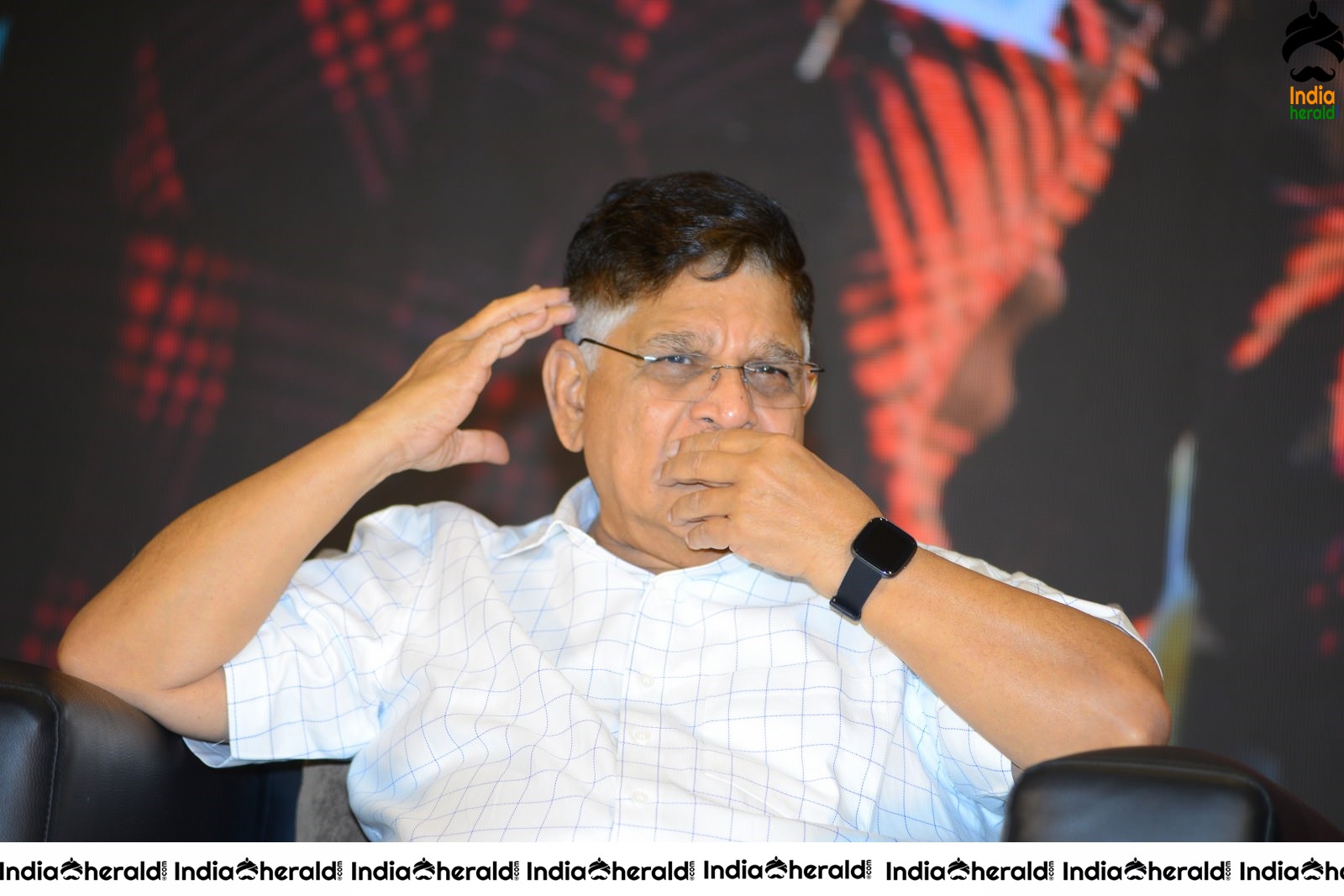 Producer Allu Aravind Latest Stills from AV Success meet Set 2