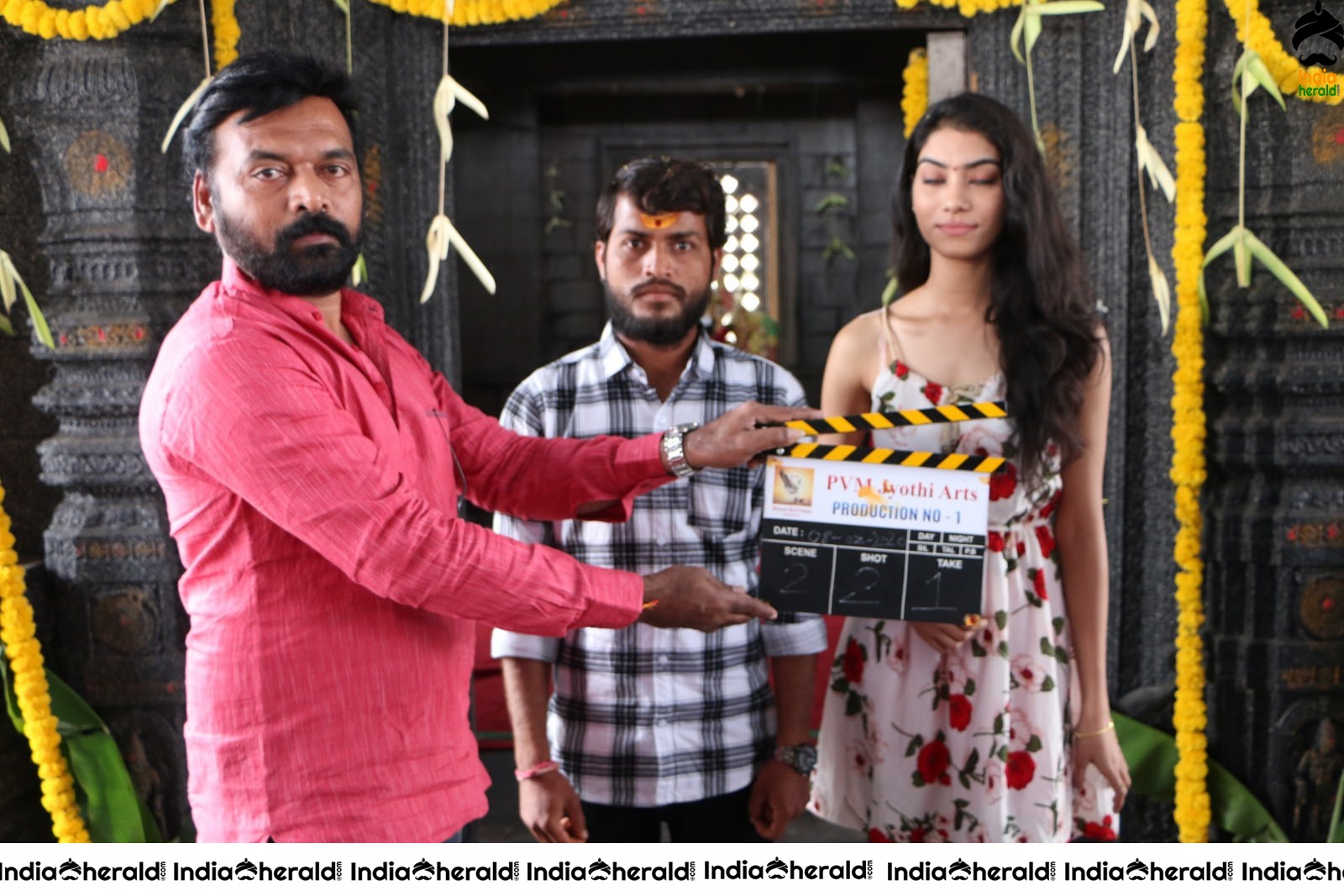 PVM Jyothi Arts Production No 1 Movie Opening Stills Set 1