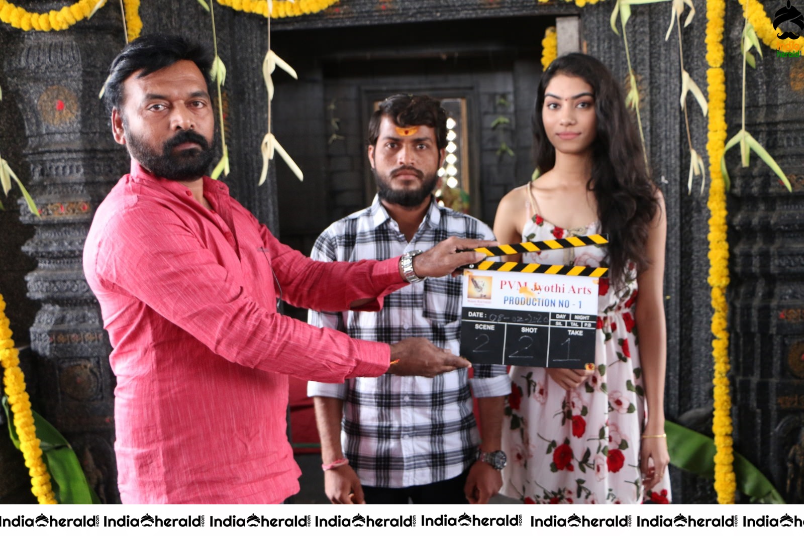 PVM Jyothi Arts Production No 1 Movie Opening Stills Set 1