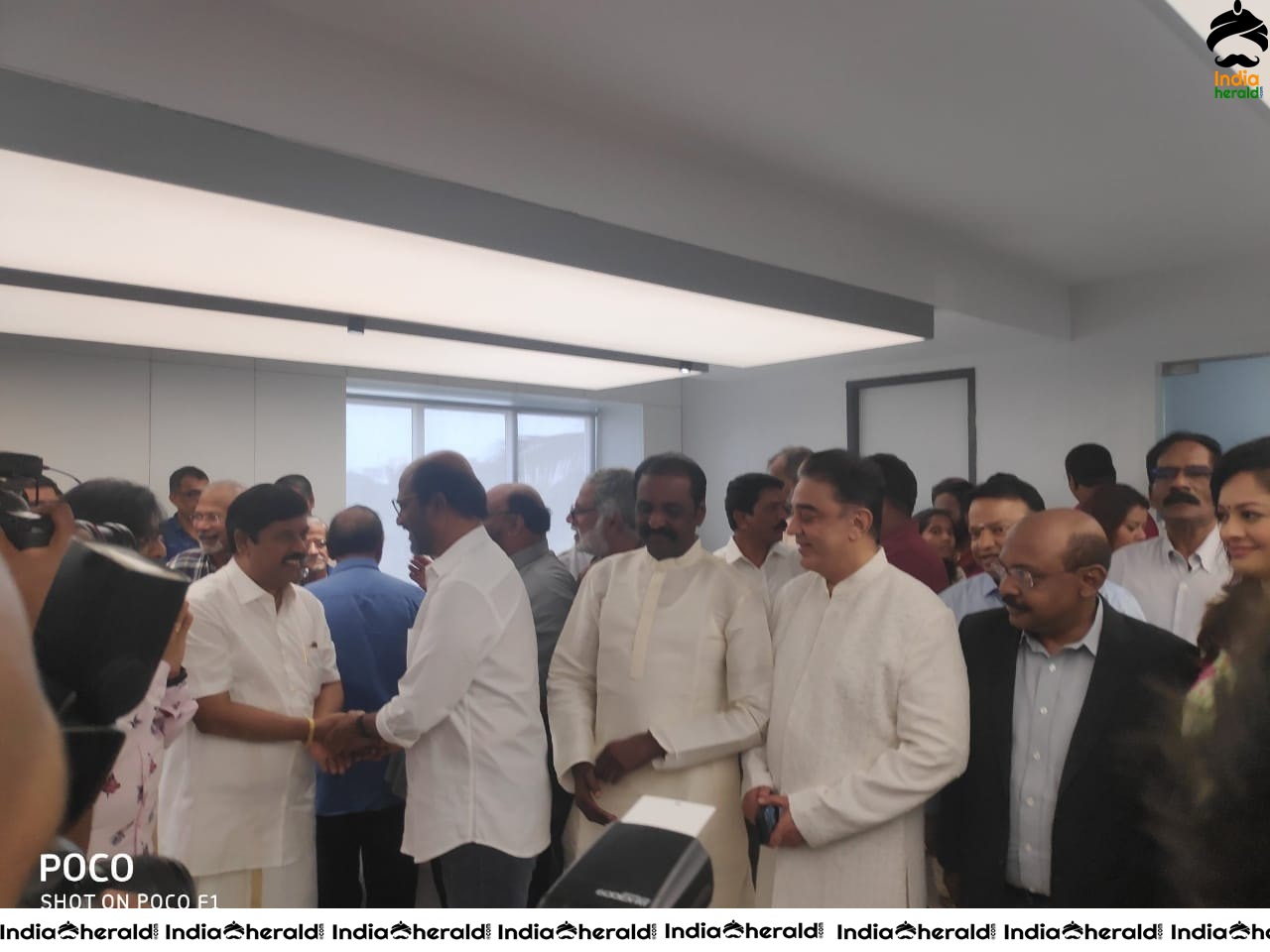 Rajinikanth arrives at RKFI for the unveiling of Director K Balachander Statue