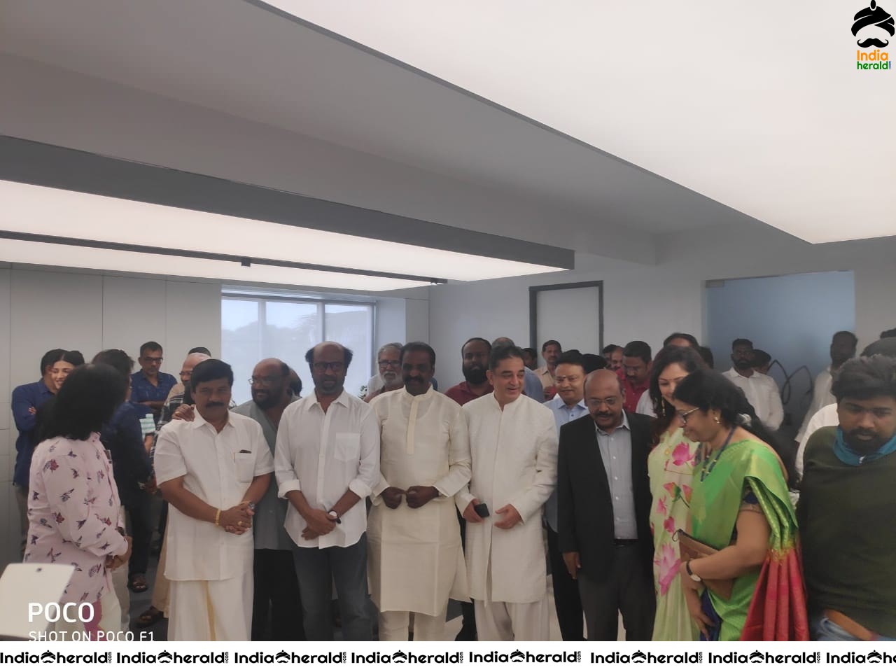 Rajinikanth arrives at RKFI for the unveiling of Director K Balachander Statue