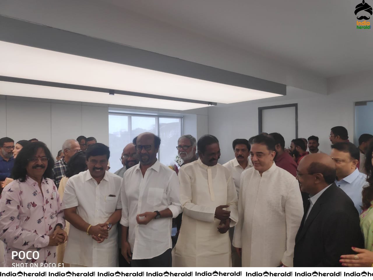 Rajinikanth arrives at RKFI for the unveiling of Director K Balachander Statue