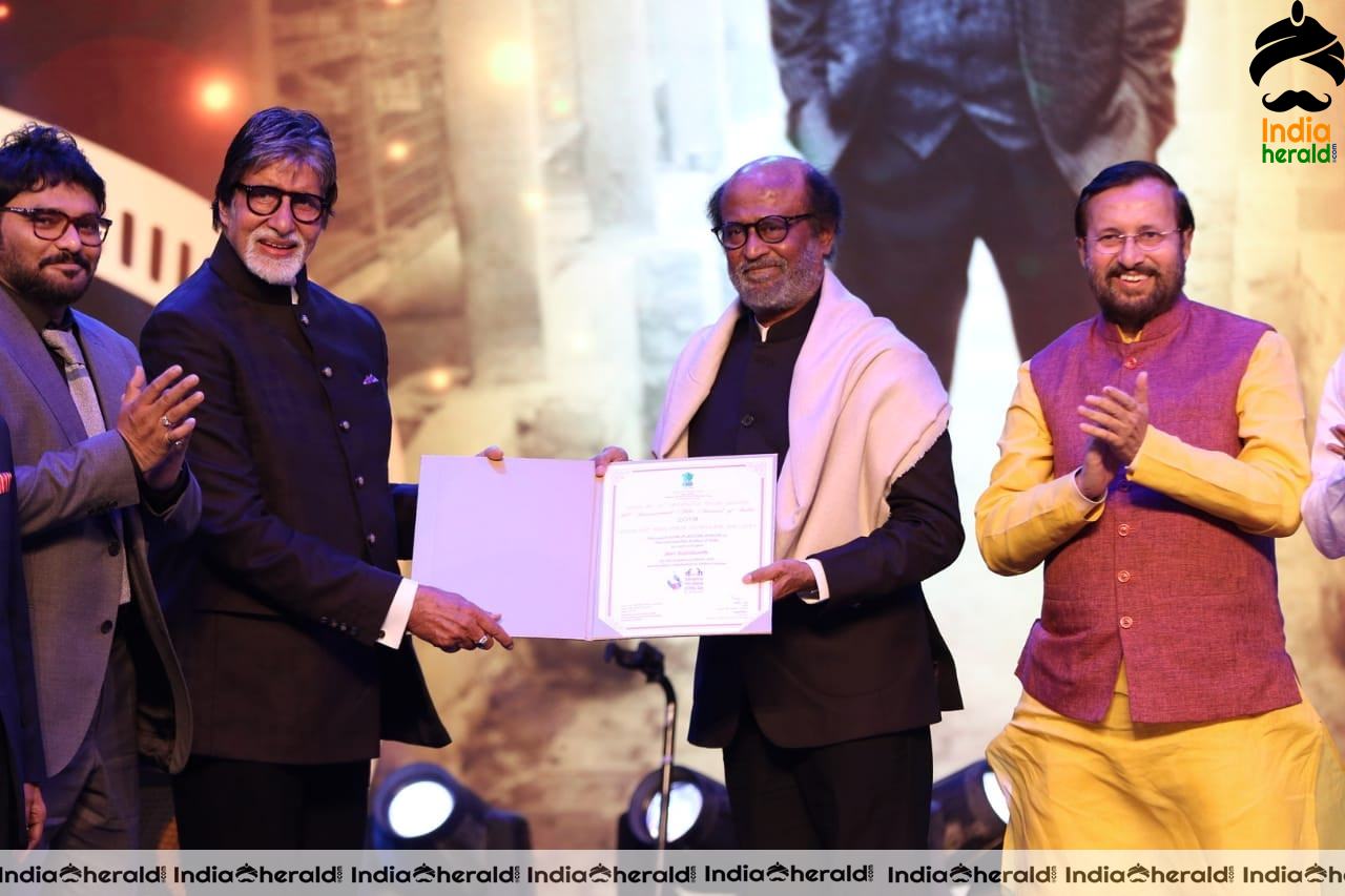 Rajinikanth was honoured with Icon of the Golden Jubilee Award at IFFI