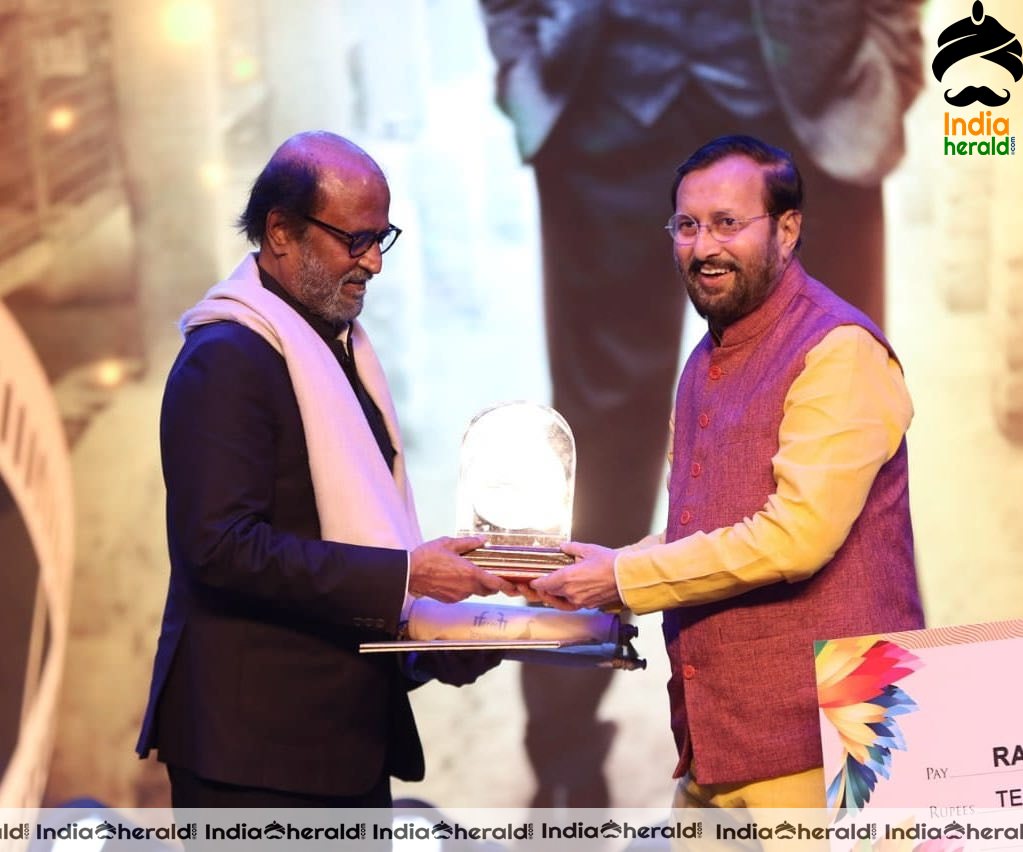 Rajinikanth was honoured with Icon of the Golden Jubilee Award at IFFI