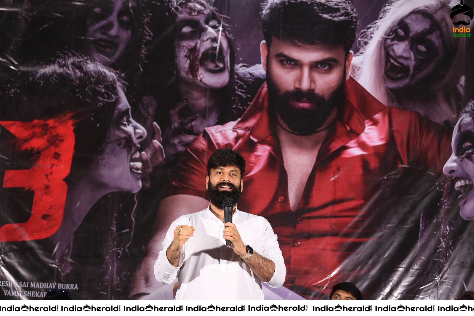 Raju Gari Gadhi 3 Movie Pre Release press Meet Stills Set 2