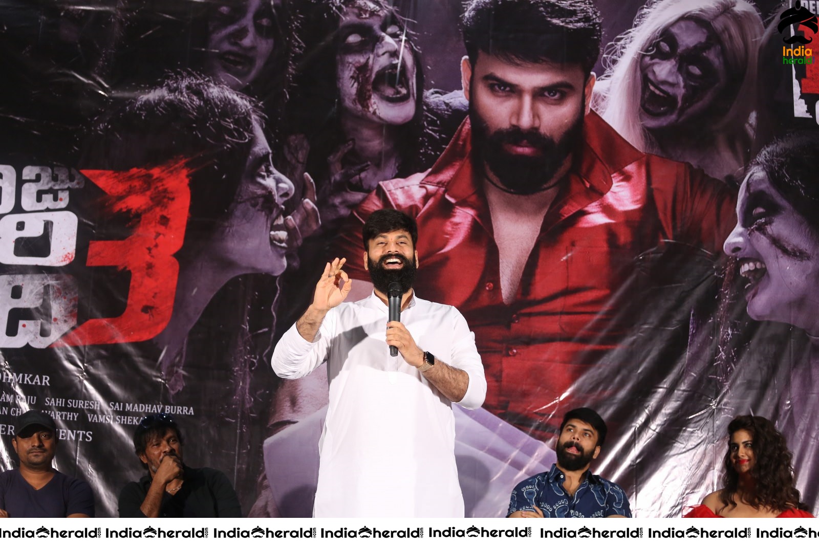 Raju Gari Gadhi 3 Movie Pre Release press Meet Stills Set 2