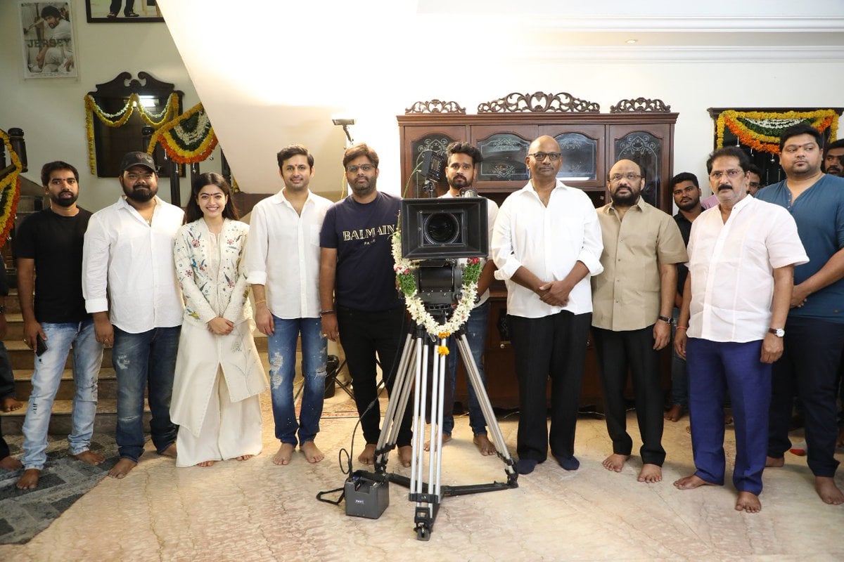 Rashmika Mandanna And Nithiin Starrer Bheeshma Pooja Launch Happened Today