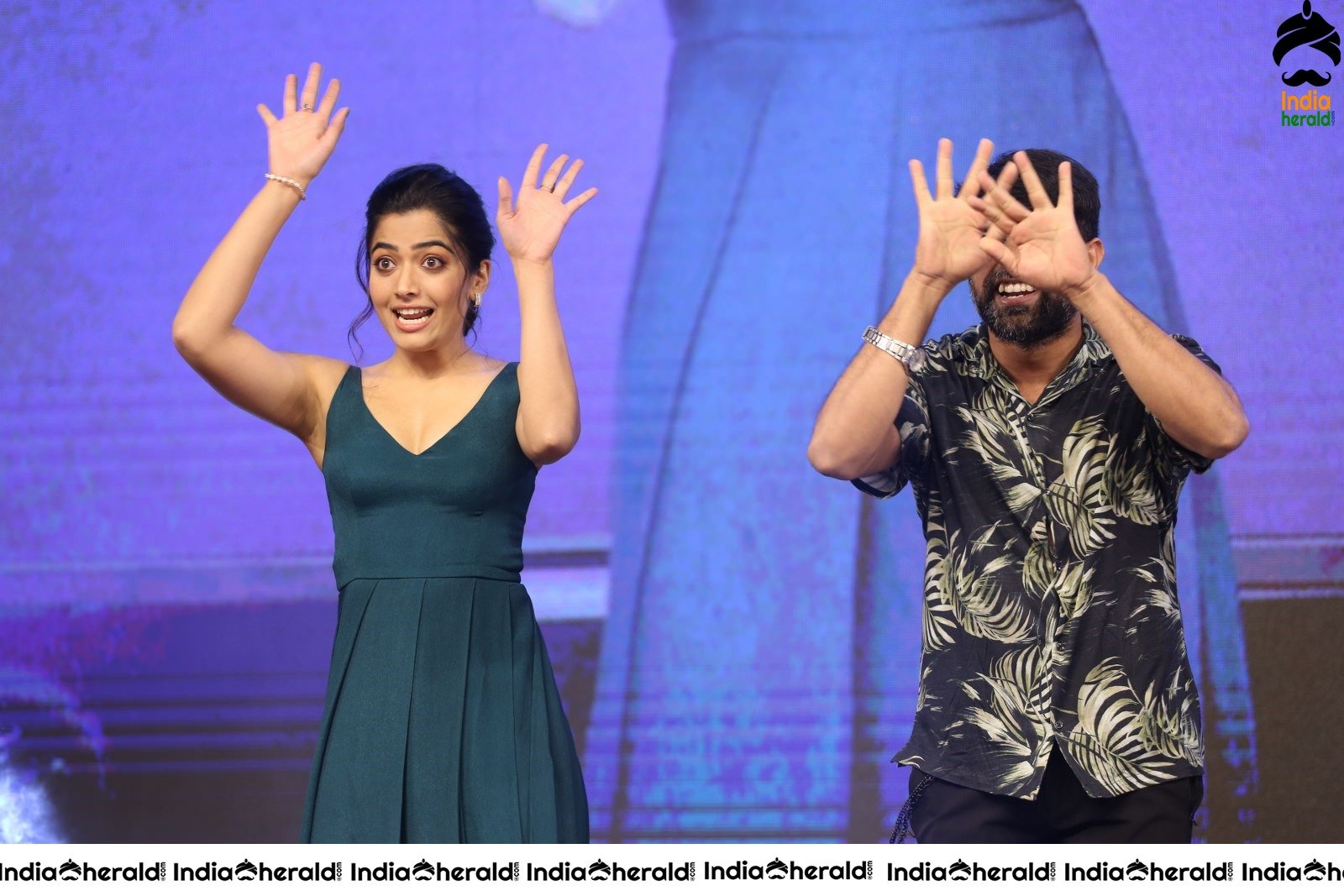 Rashmika Mandanna Looking Pretty at Bheeshma Pre Release Event Set 1