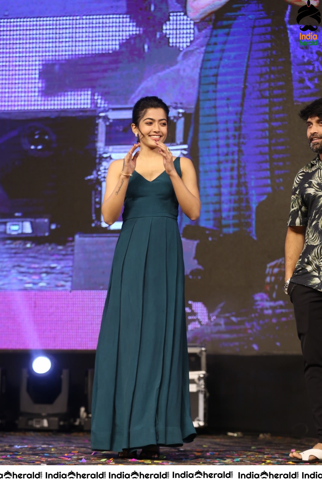 Rashmika Mandanna Looking Pretty at Bheeshma Pre Release Event Set 1