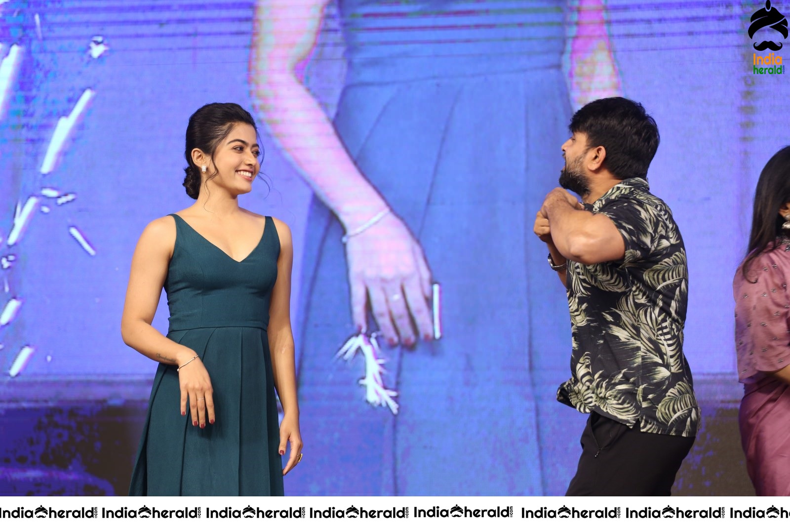 Rashmika Mandanna Looking Pretty at Bheeshma Pre Release Event Set 1