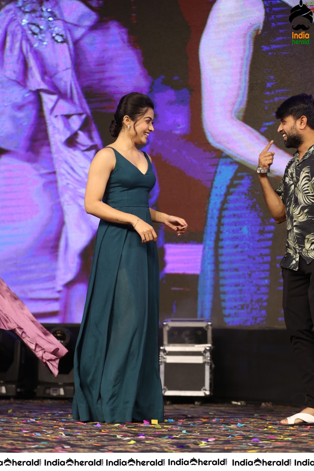 Rashmika Mandanna Looking Pretty at Bheeshma Pre Release Event Set 1