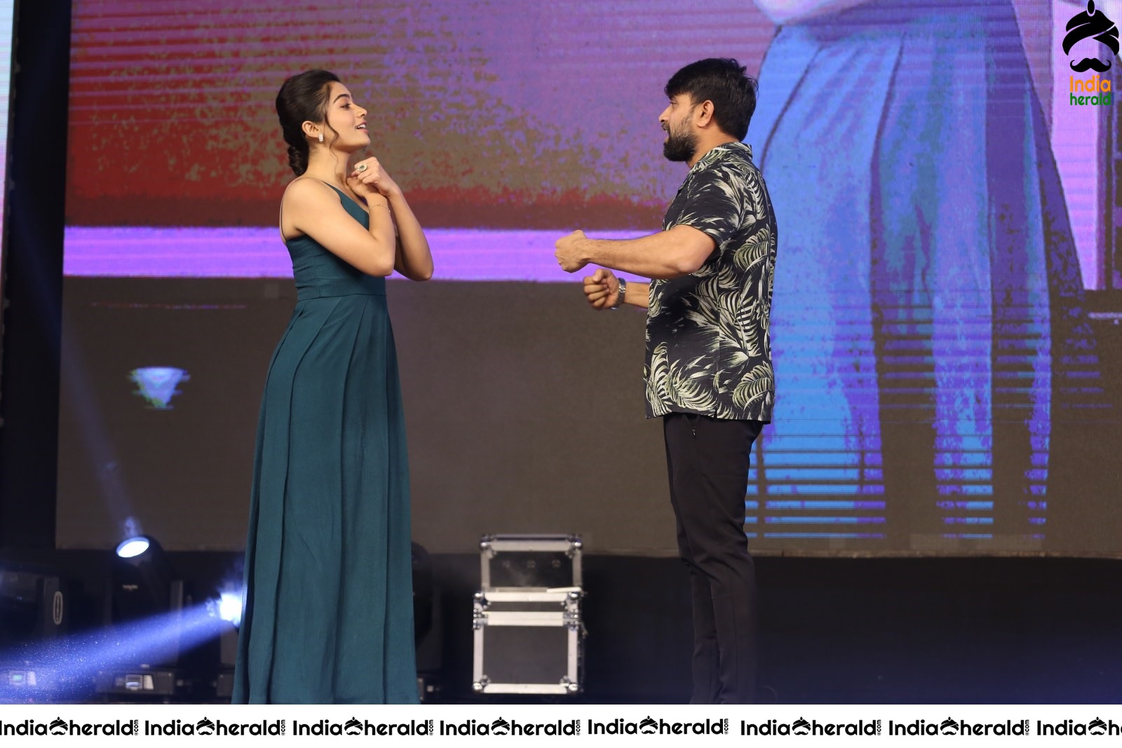 Rashmika Mandanna Looking Pretty at Bheeshma Pre Release Event Set 1