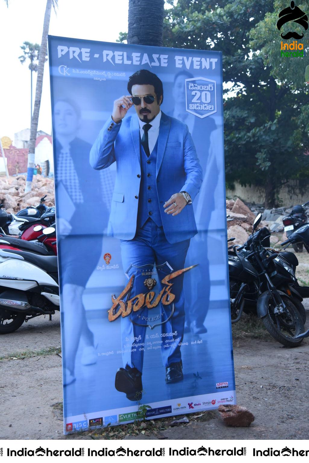 Ruler Movie Pre Release Event Hoardings Set 1