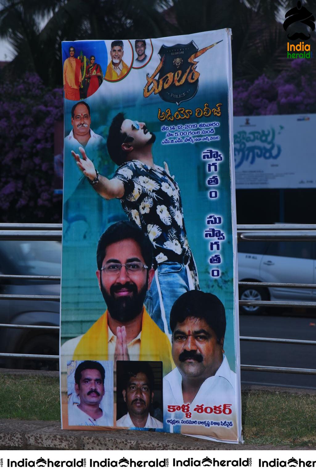 Ruler Movie Pre Release Event Hoardings Set 1