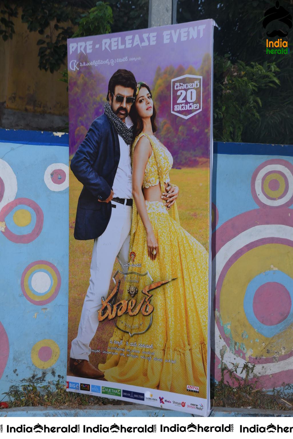 Ruler Movie Pre Release Event Hoardings Set 1