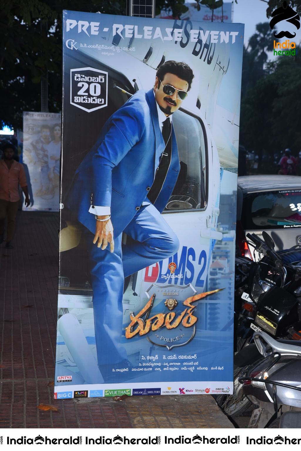 Ruler Movie Pre Release Event Hoardings Set 2