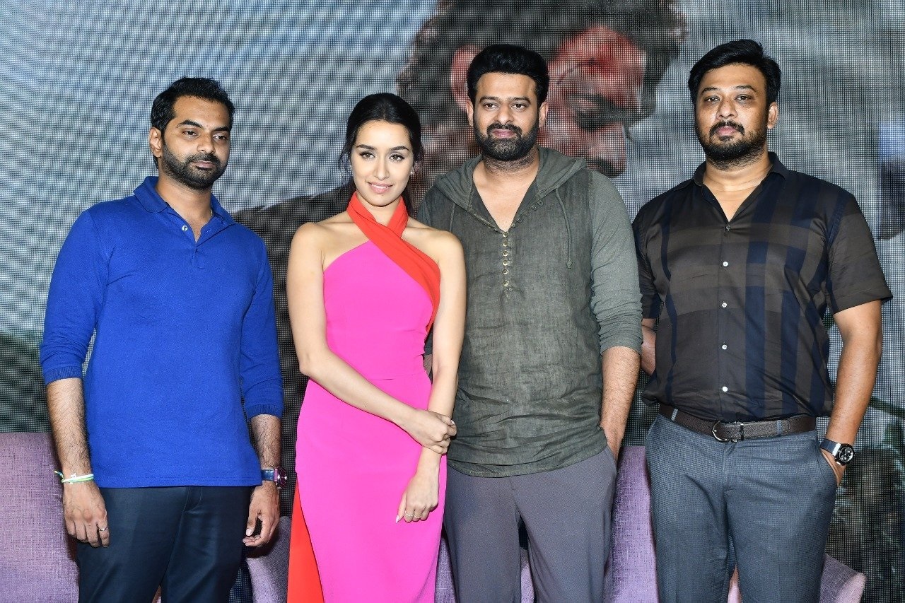 Saaho Movie Hyderabad Media Interaction Set 1