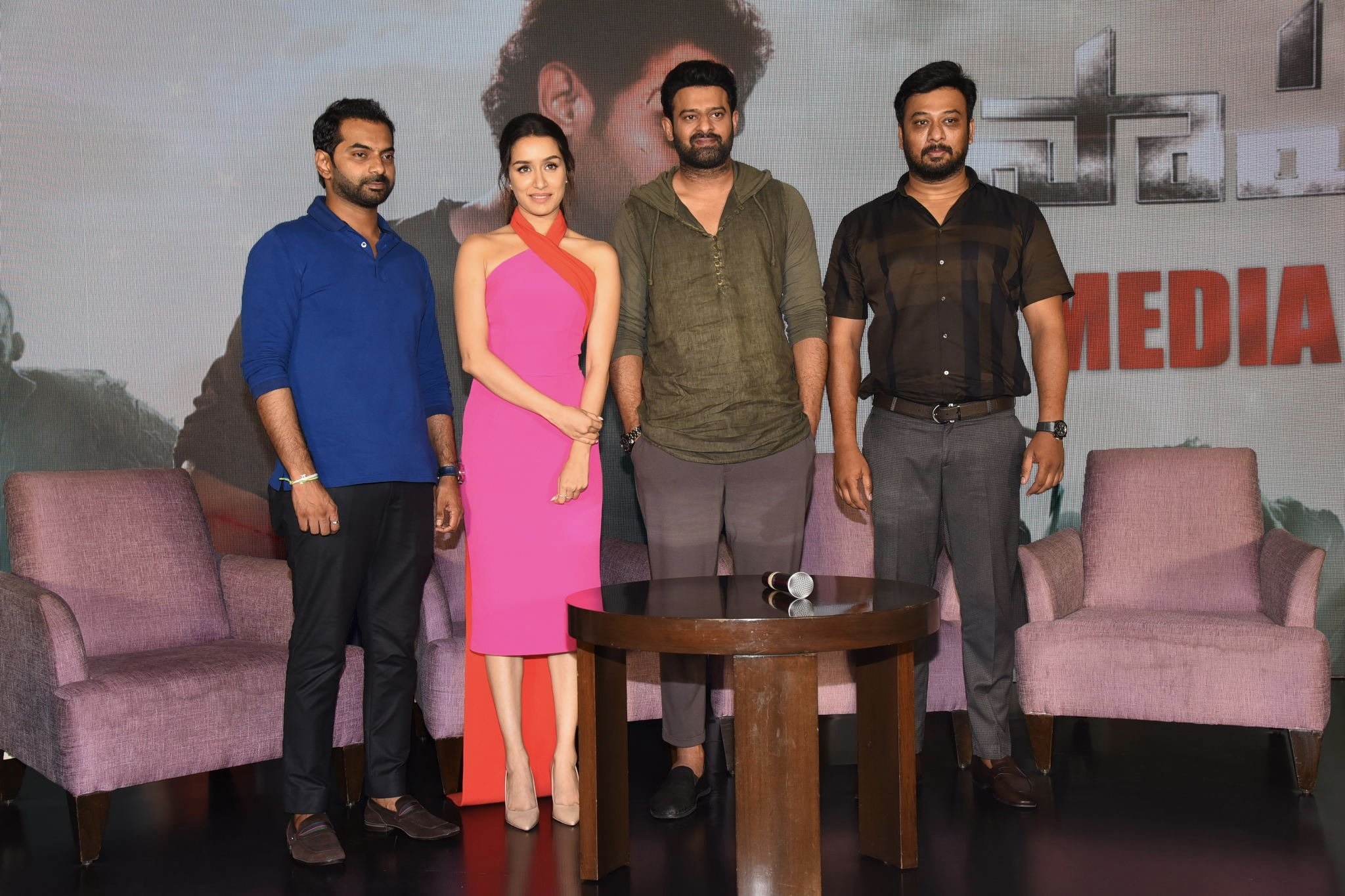 Saaho Movie Hyderabad Media Interaction Set 1