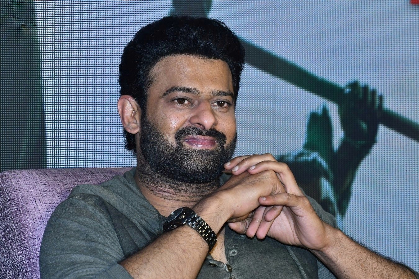 Saaho Movie Hyderabad Media Interaction Set 3