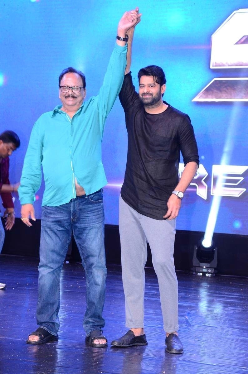 Saaho Movie Pre Release Event Stills At Ramoji Film City Hyderabad Set 3