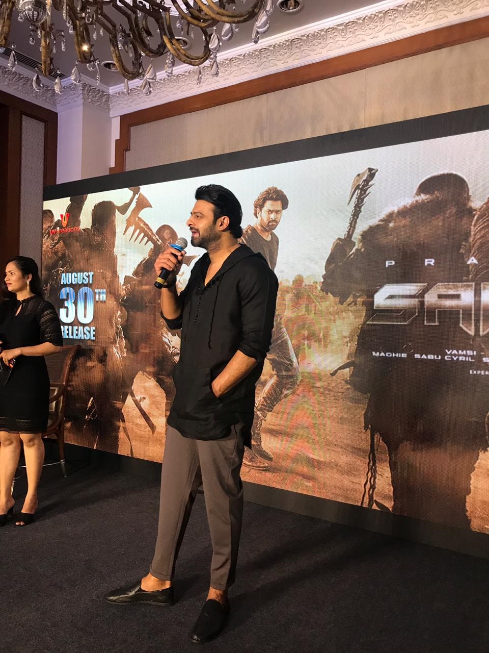 Saaho Press Meet Stills At Bangaluru Set 1