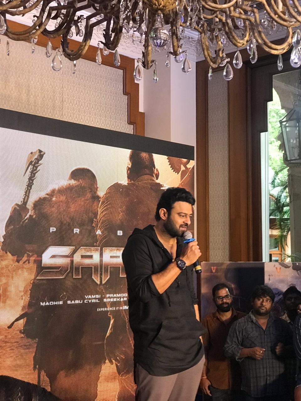 Saaho Press Meet Stills At Bangaluru Set 1