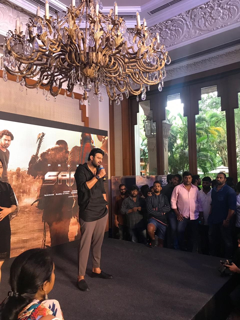 Saaho Press Meet Stills At Bangaluru Set 1