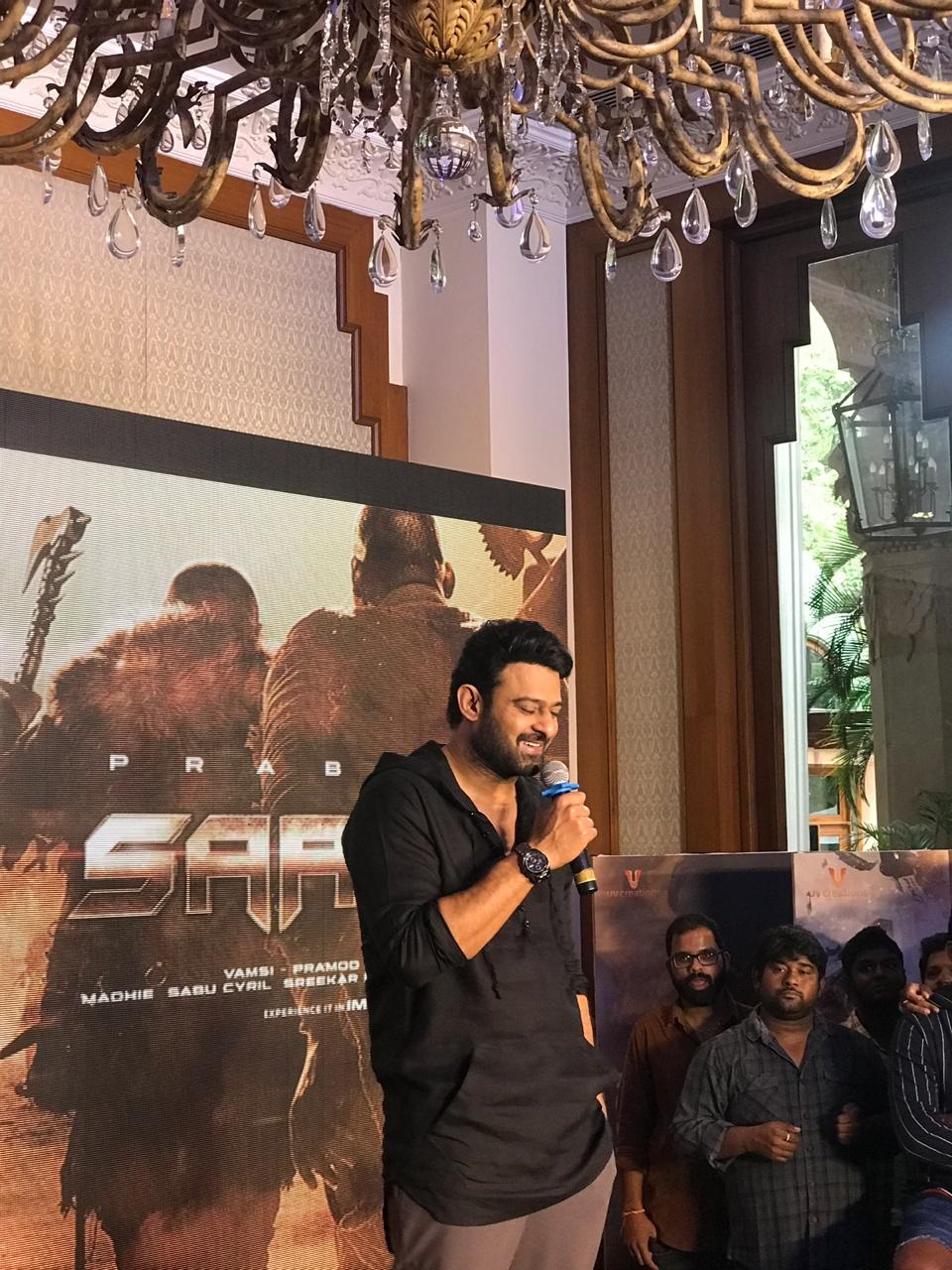 Saaho Press Meet Stills At Bengaluru Set 2