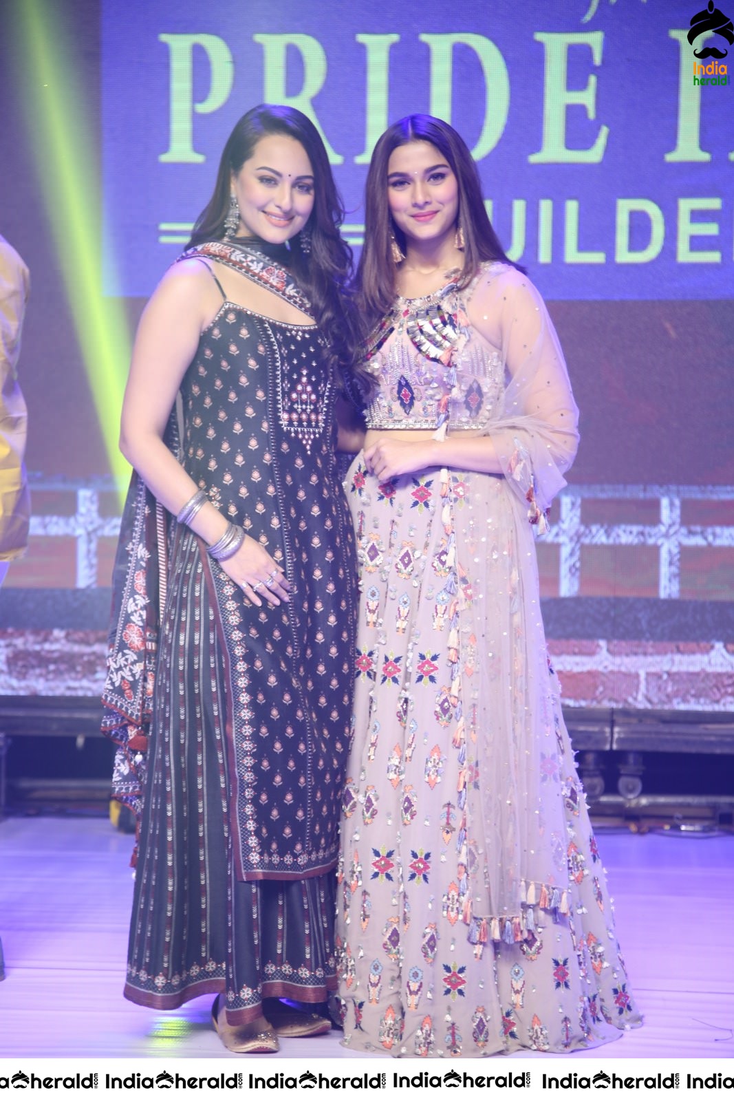 Saiee Manjrekar and Sonakshi Sinha at Dabangg 3 Event Set 1