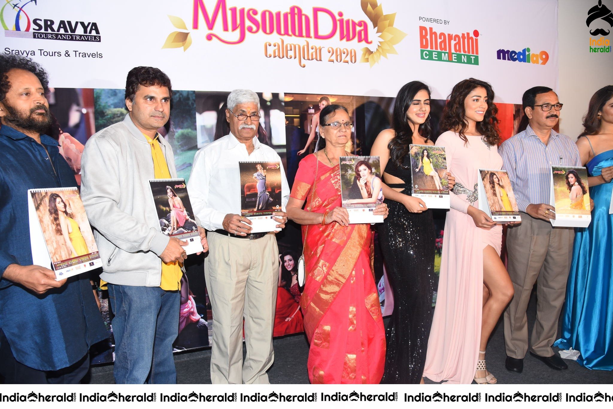 Shriya at My South Diva 2020 Calendar launch