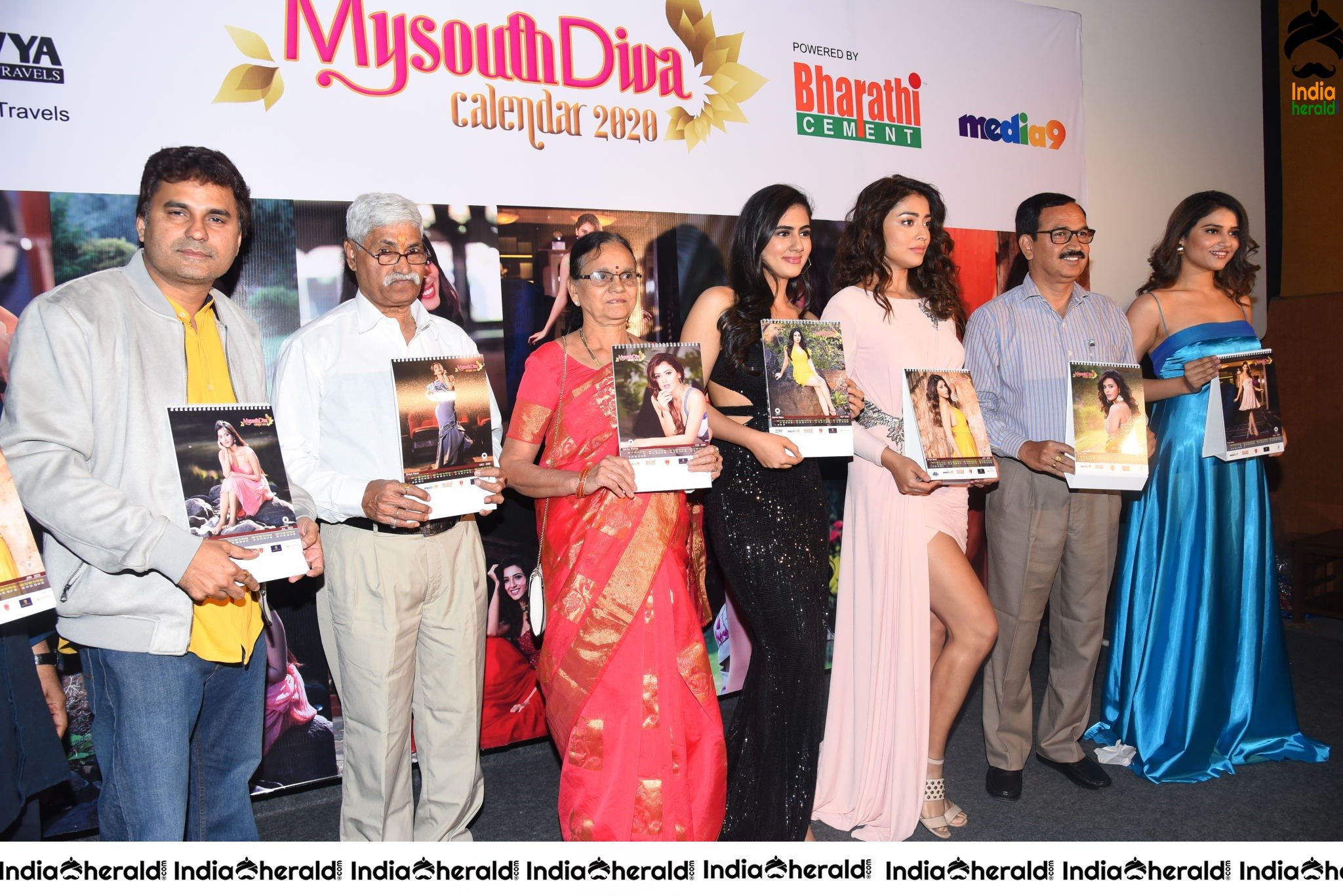 Shriya at My South Diva 2020 Calendar launch