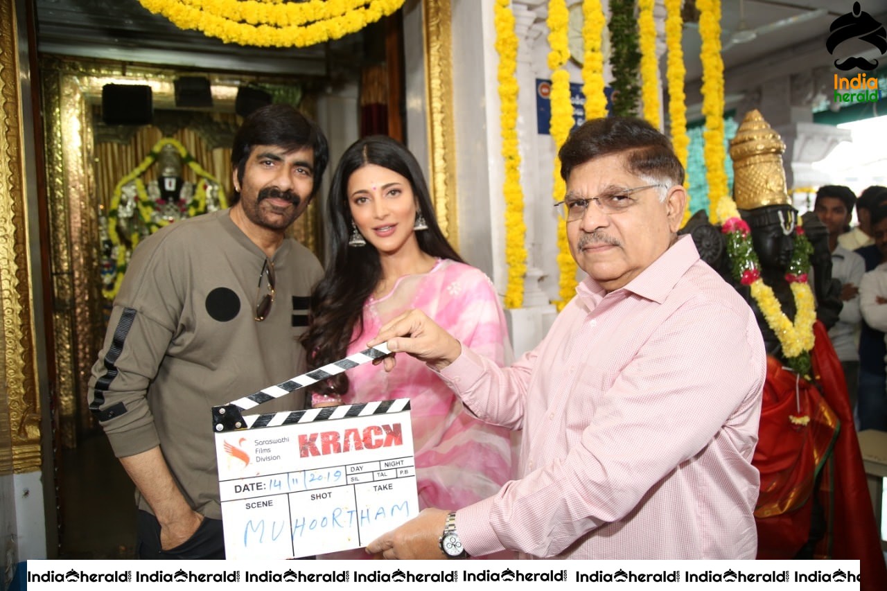 Shruti Haasan and Ravi Teja starrer Krack begins with Pooja