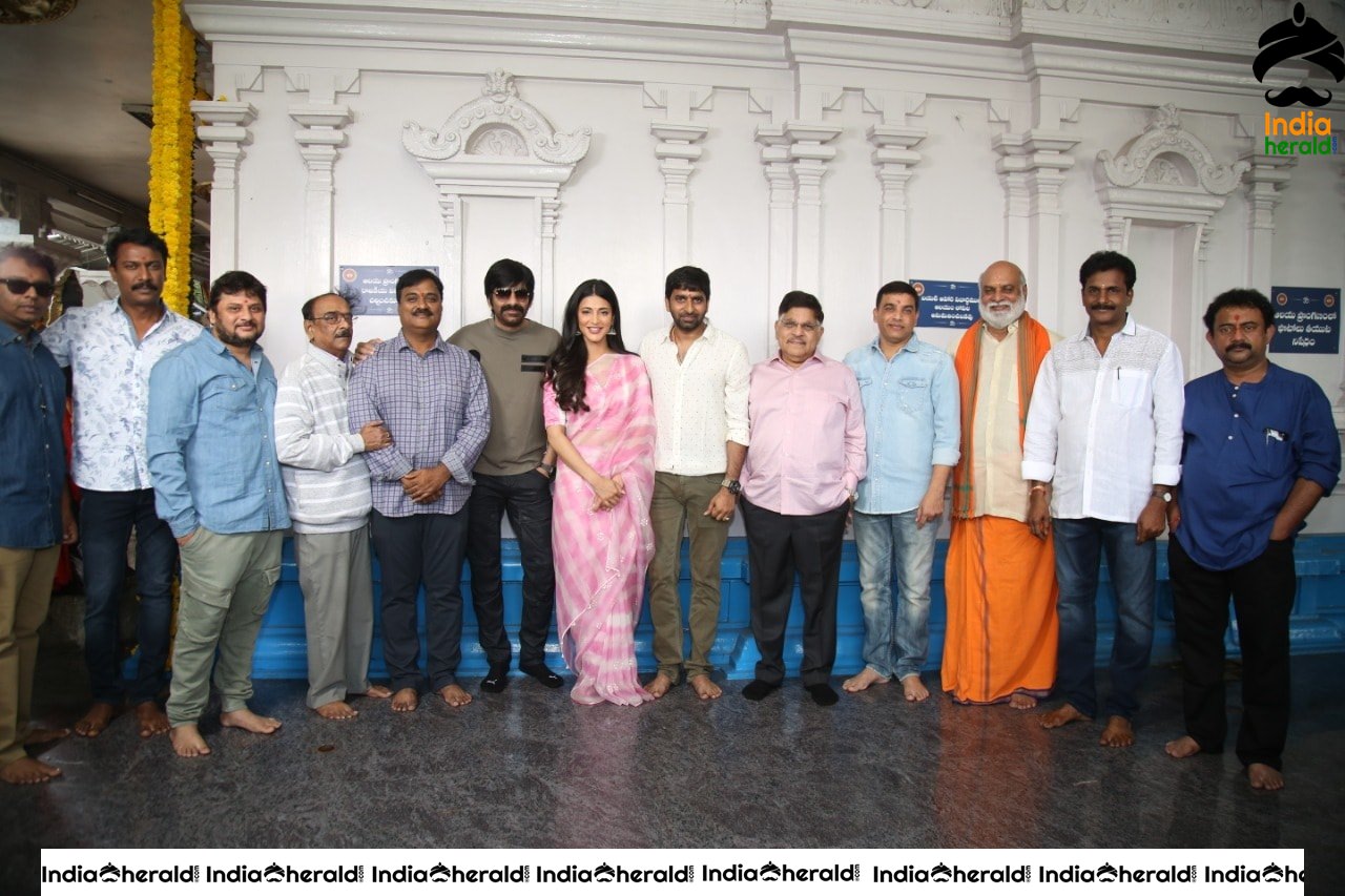 Shruti Haasan and Ravi Teja starrer Krack begins with Pooja