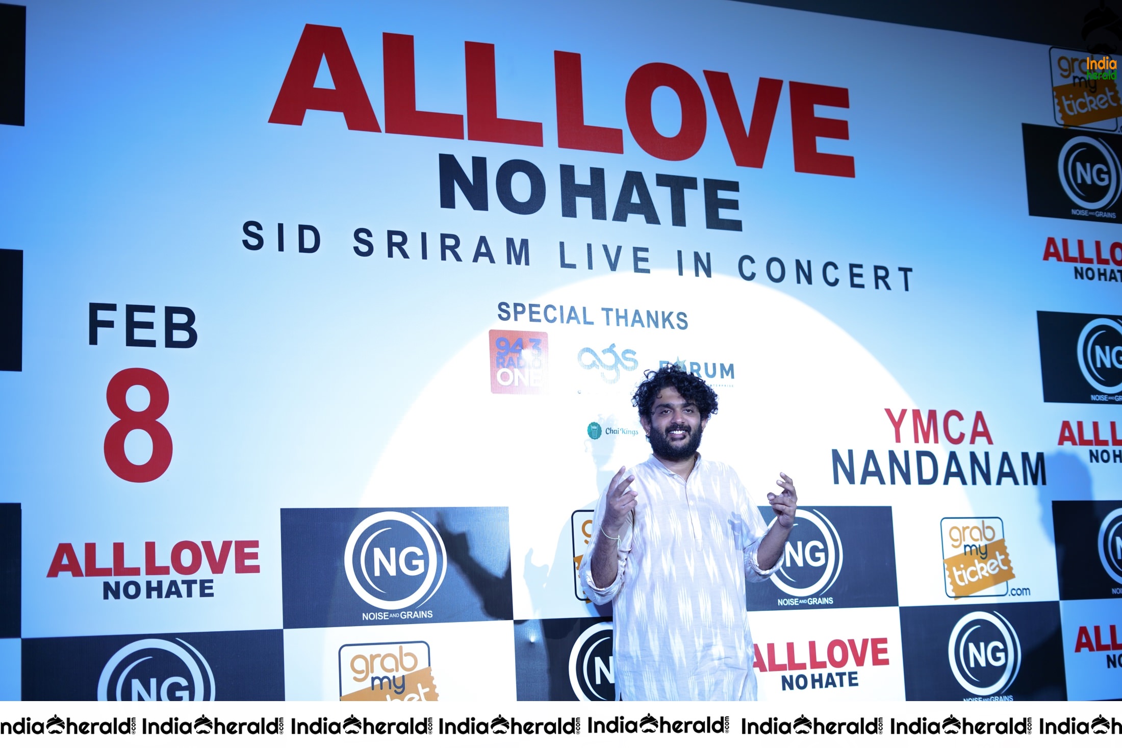 Sid Sriram South Indian Music Tour All Love No Hate Press Meet Stills