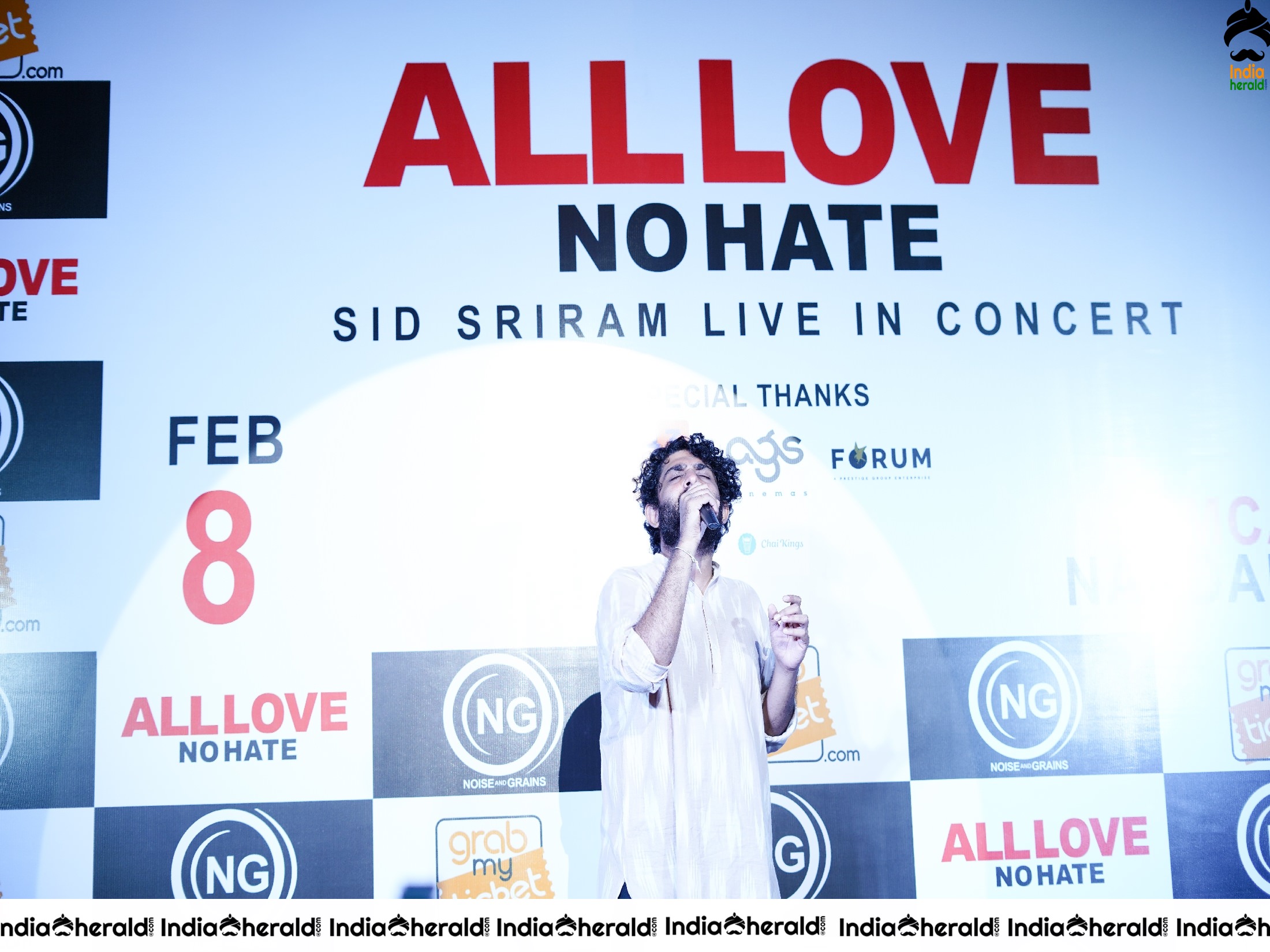 Sid Sriram South Indian Music Tour All Love No Hate Press Meet Stills