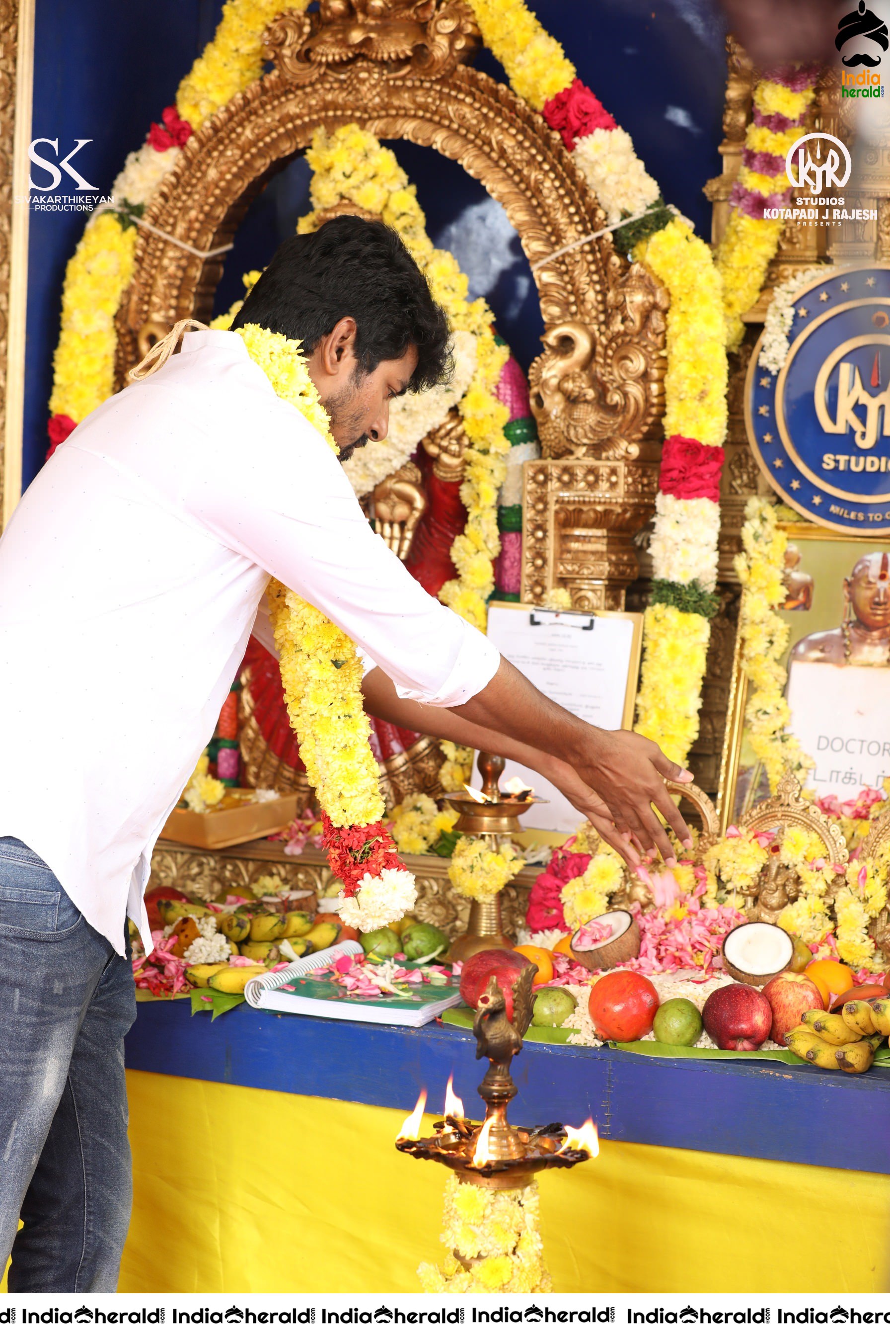 Siva Karthikeyan in Doctor Movie Pooja Stills