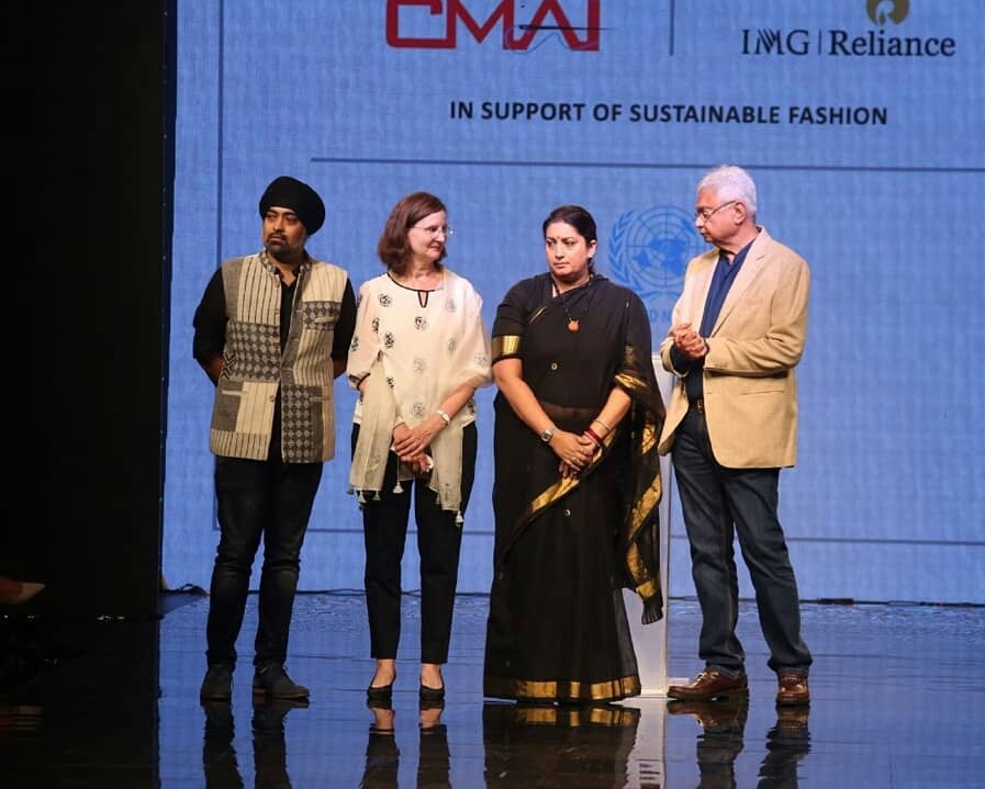 Smriti Irani At Lakme Fashion Week Winter 2019