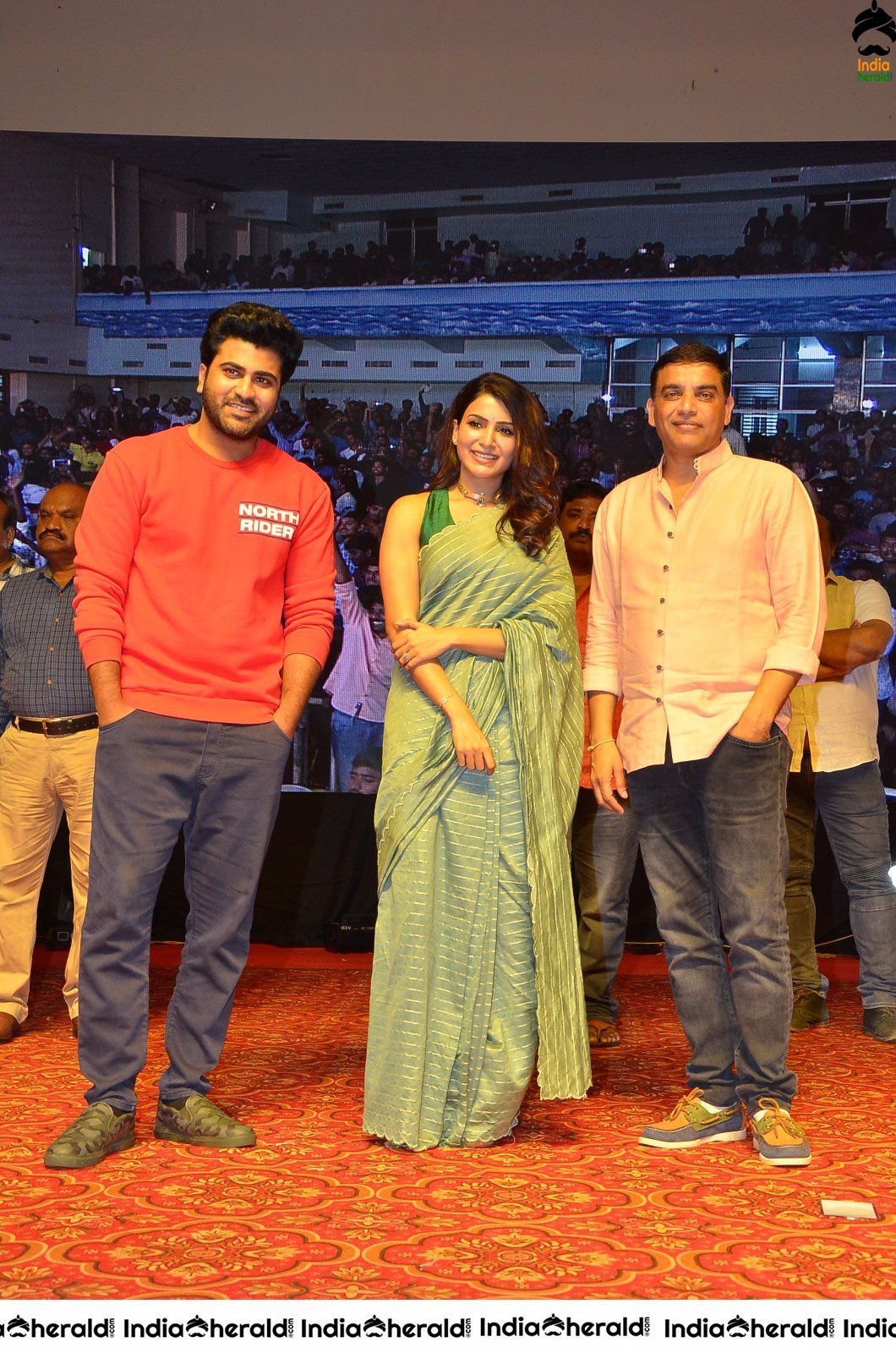 Some Unseen Stills of Samantha in Green Saree from Jaanu event Set 2