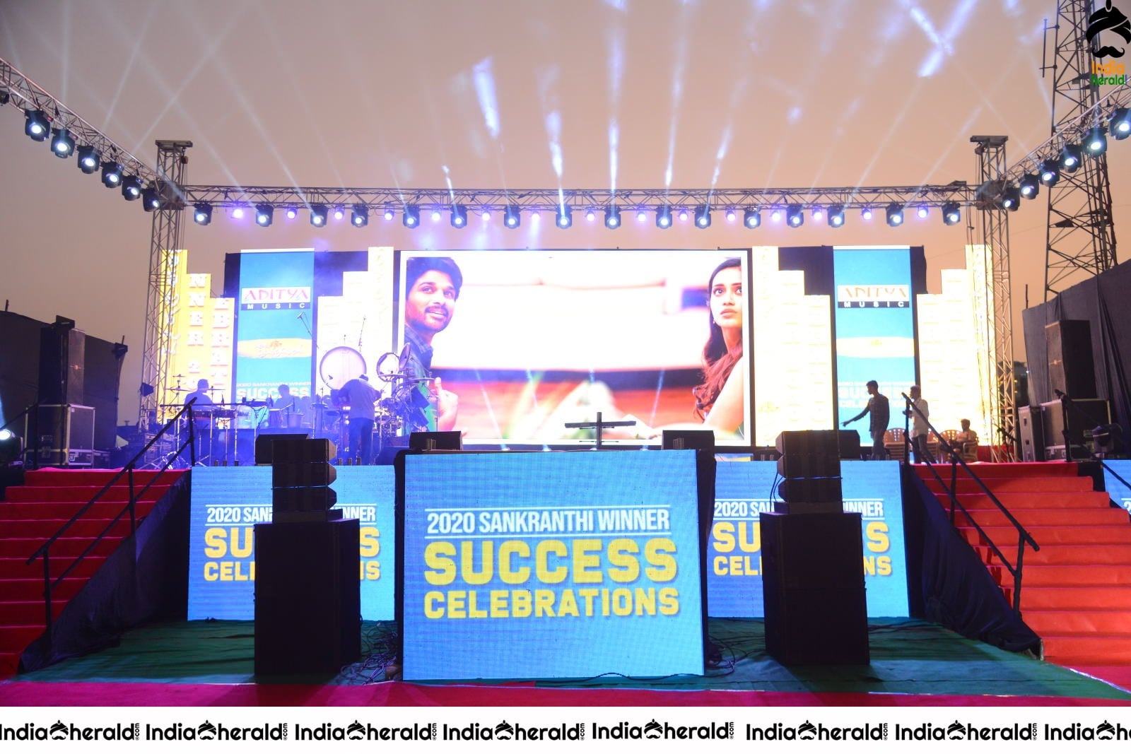 Stage is set at Ala Vaikuntapuramlo Movie Success Celebrations Set 1