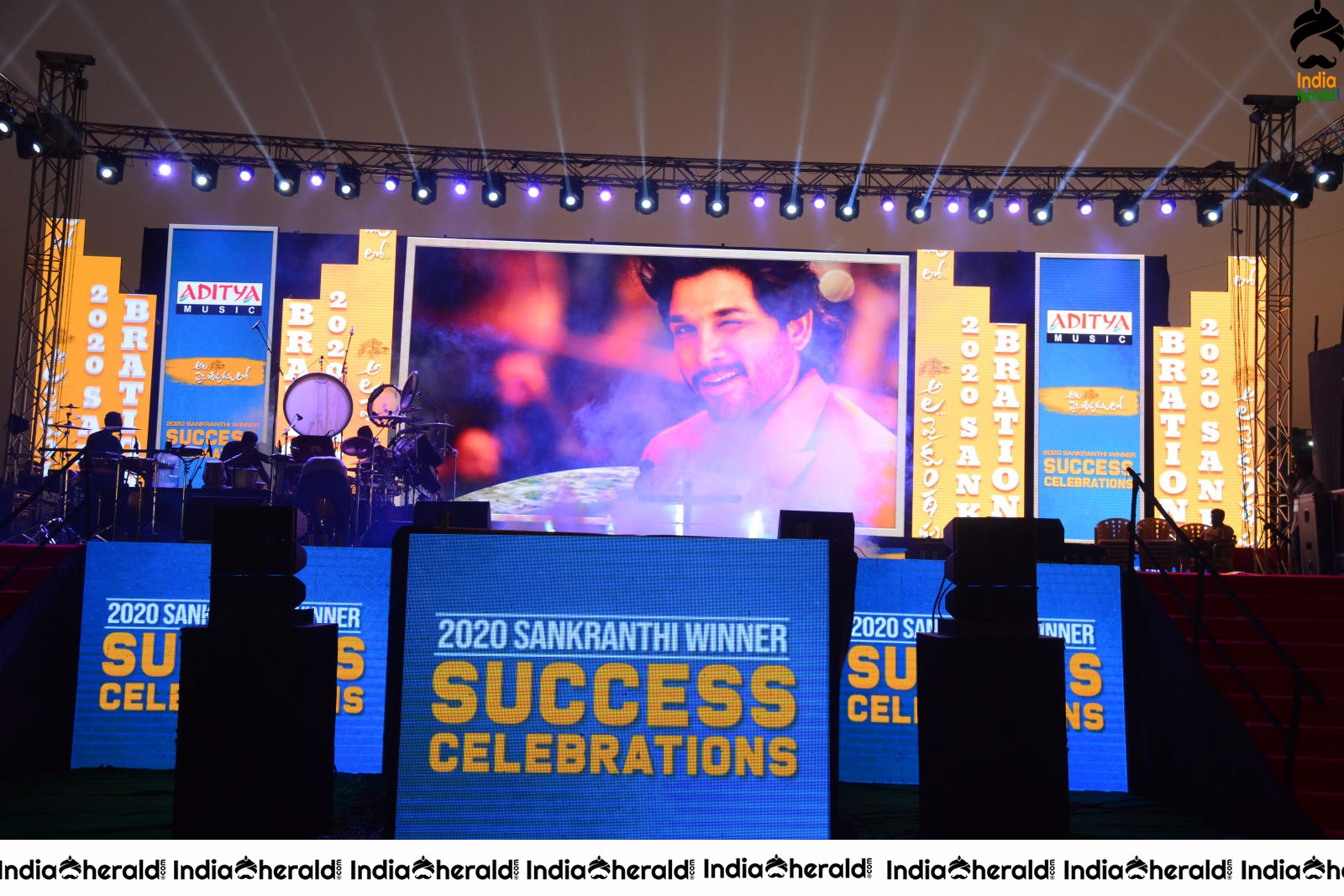 Stage is set at Ala Vaikuntapuramlo Movie Success Celebrations Set 1